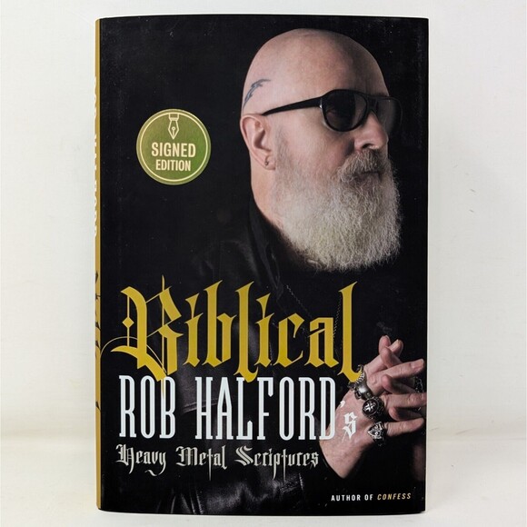 Signed Rob Halford Biblical Heavy Metal Scriptures Book Autographed 1st Edition - Picture 2 of 10